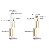 2 אור תליון עיגול אור זהב פליז קסם אור תלייה