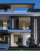 תאורת קיר עם פסים