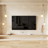 גלובוס זכוכית תליון מודרני בצורת U בצורת 2 אור לסלון וחדר שינה