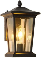 גוון זכוכית עמיד למים חווה מנורת קיר חיצונית