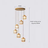 נברשת מדרגות וינטג' קריסטל