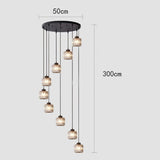 נברשת מדרגות וינטג' קריסטל