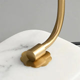 מנורת שולחן מזכוכית מרשמלו מתכת