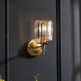 מנורת קיר קריסטל יוקרתית וינטג'