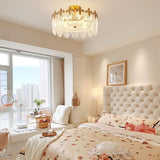 דפוס דקורטיבי נברשת זכוכית עגולה