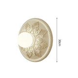 גוף תאורה קיר מודרני עשוי שרף בצבע חלב קפה