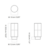 מנורת שולחן משי יפני