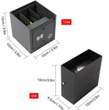 מודרני אלומיניום עמיד למים LED קיר פמוט אור קיר חיצוני לשימוש פנימי