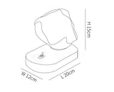 מנורת שולחן זכוכית אבן קרח