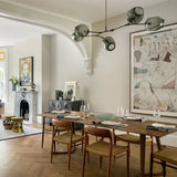 נברשת ספוטניק עם זכוכית בועה מפוצלת