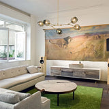 נברשת ספוטניק עם זכוכית בועה מפוצלת