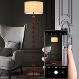 מנורת רצפה מעץ Japandi