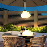 Minori Design מנורת תלייה LED ענן חלב לבן מתכת/גינה אקרילית