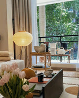 מנורת רצפת נייר אורז