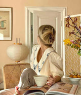 מנורת רצפת נייר אורז