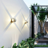 אור קיר אלומיניום בצורת כדור