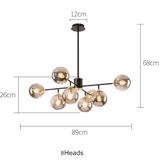 נברשת זכוכית בסגנון נורדי