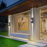 חיצוני - מנורת קיר צולבת עם לד לבן חם