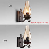 מנורת קיר רטרו תעשייתית אור ברזל