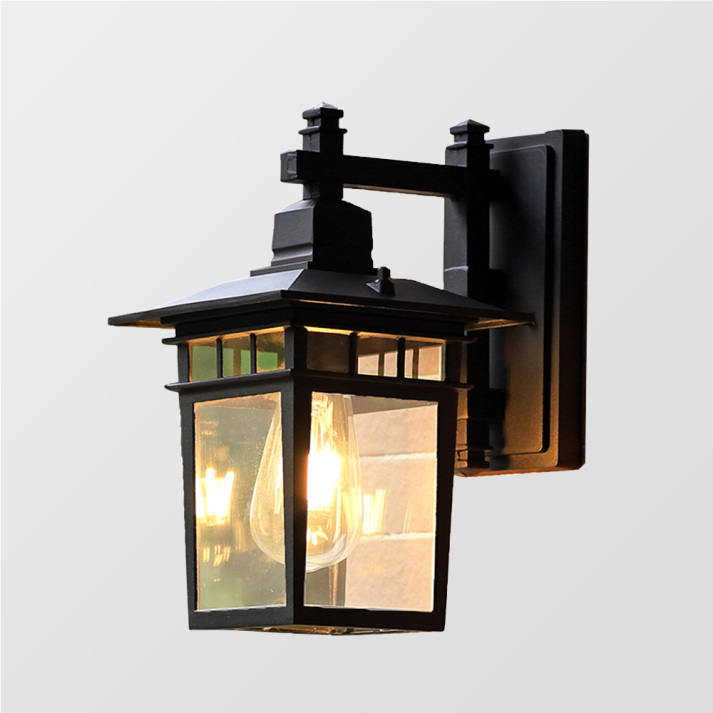 מנורת קיר חיצונית Alessio Black Deco