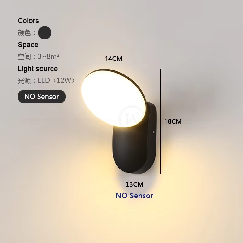 חיישן תנועה תאורת קיר LED