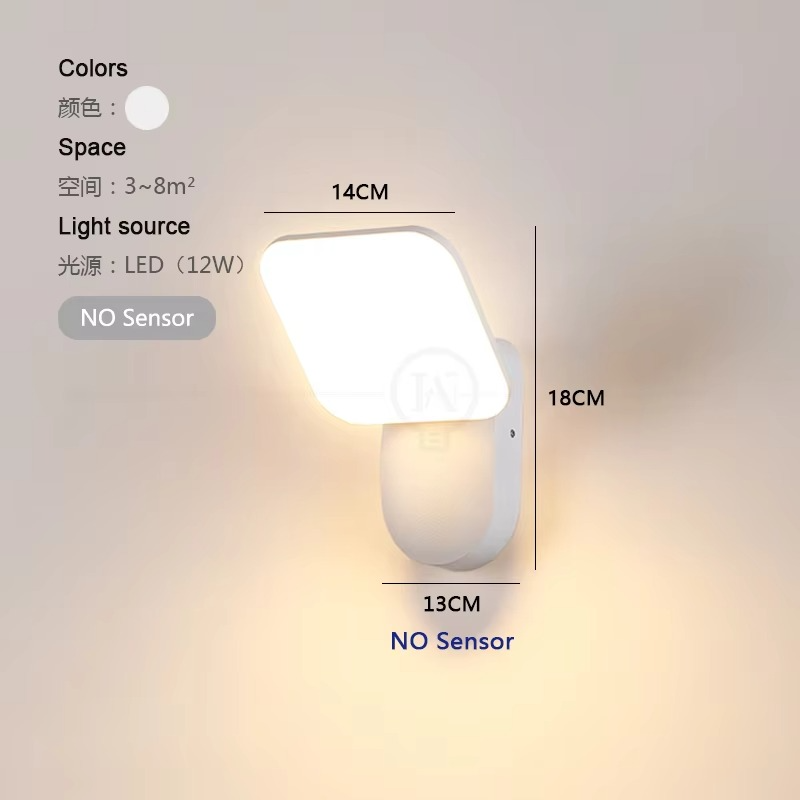 חיישן תנועה תאורת קיר LED