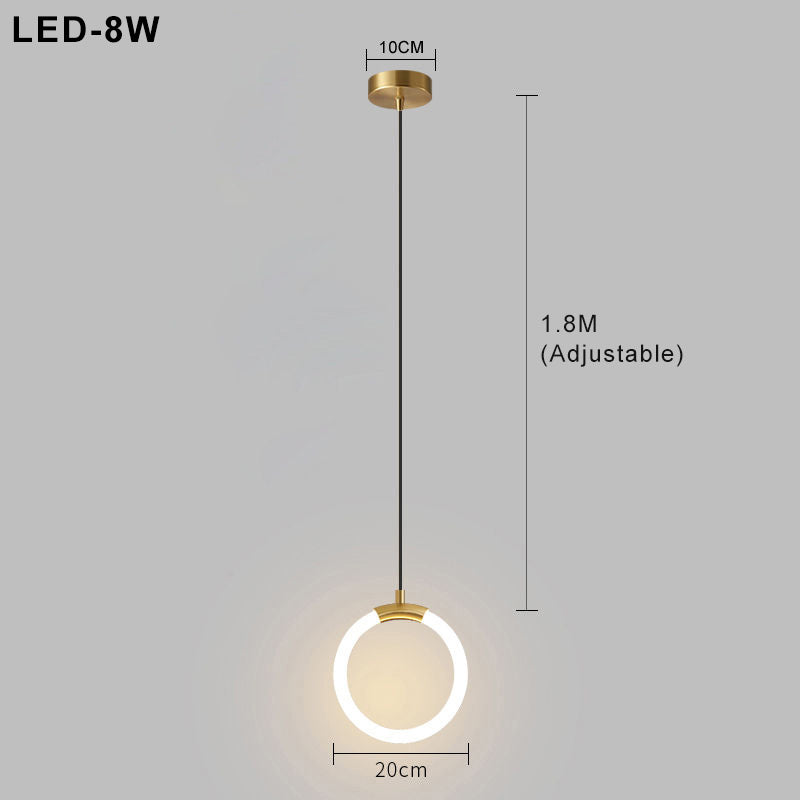 מנורת תלייה LED נורדית פשוטה